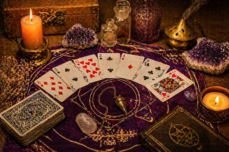 cartomancia online baralho comum leitura cartas