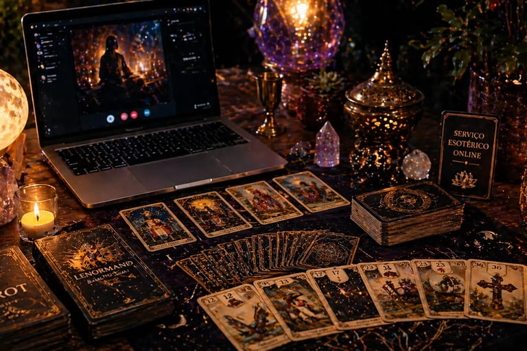 servicos esotericos online com tarot e baralho cigano lenormand em consulta espiritual