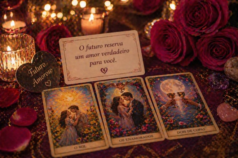 tarot do amor futuro amoroso com cartas romanticas em leitura espiritual