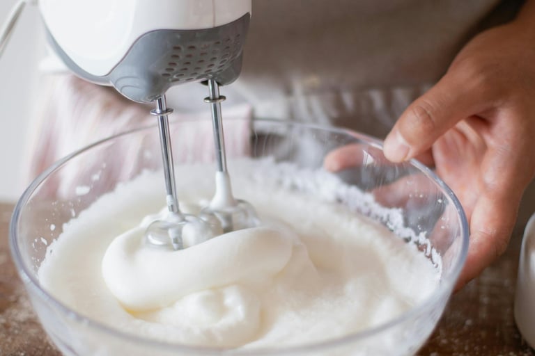 milk froth using mixer