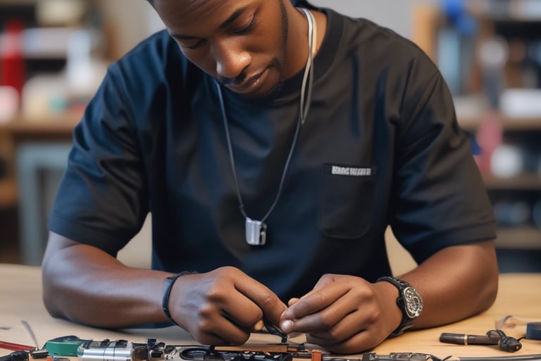 web development workspace IT network setup equipment professional tech support workstation