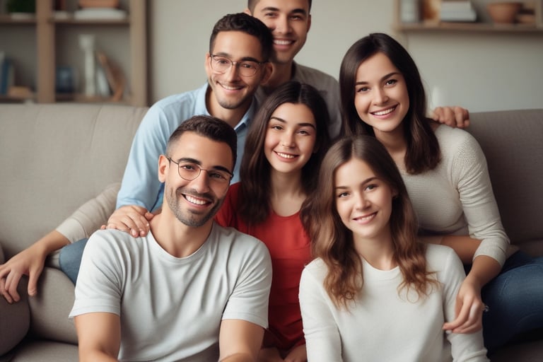 Bright living room with modern inventory