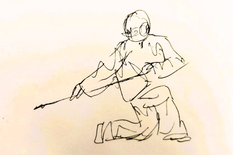 baton chinois harmonieux et dynamique