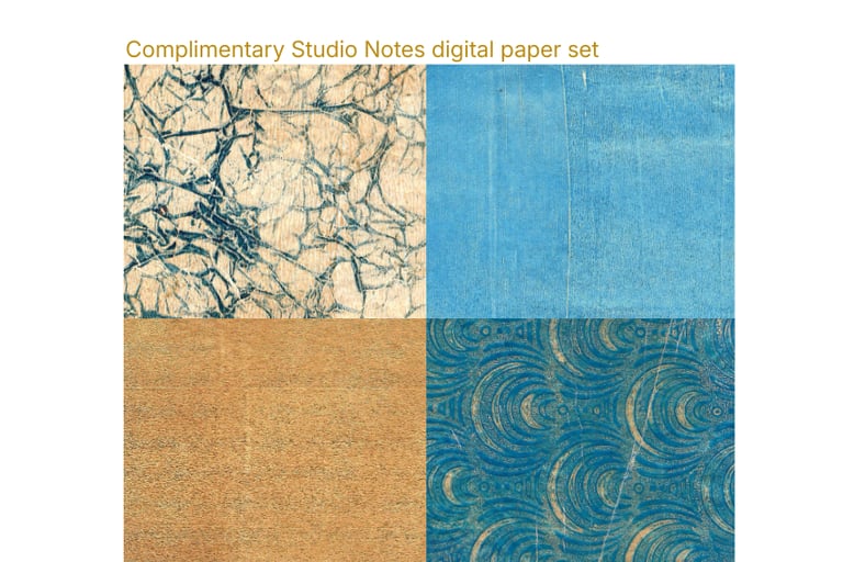 printable collage papers for art journals and mixed media
