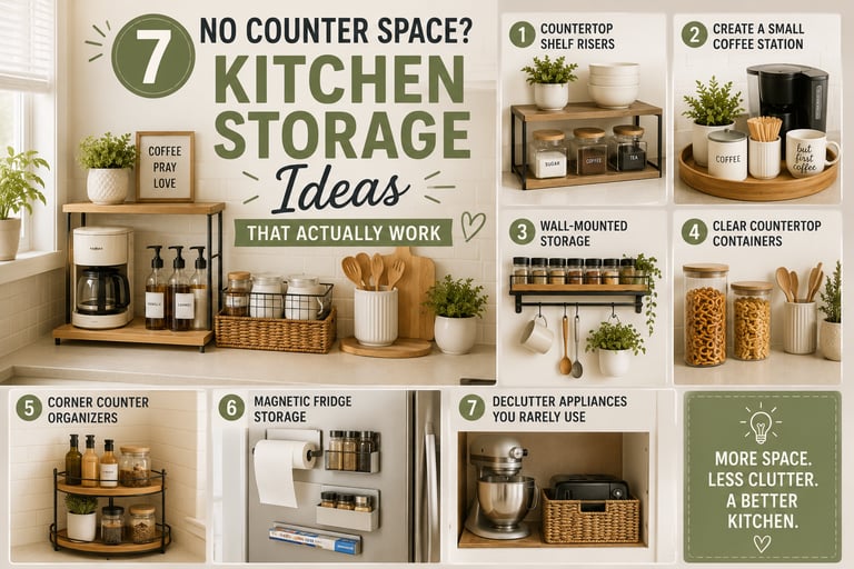 Kitchen organization ideas for homes with limited counter space