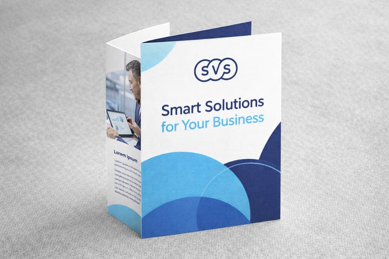 SVS kurumsal broşür tasarımı ve marka iletişim materyalleri