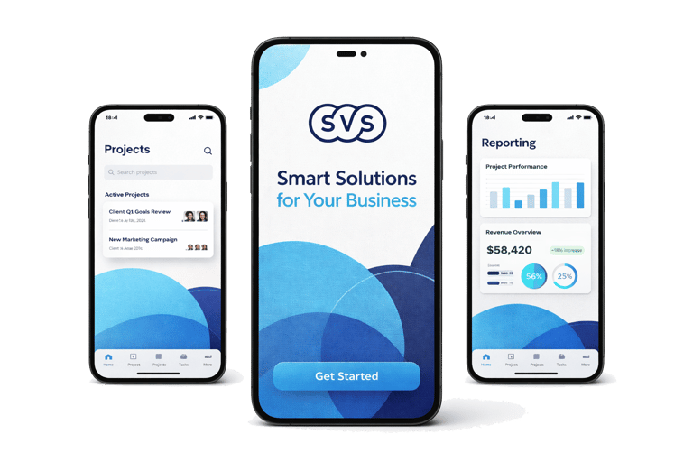 SVS markası için tasarlanan mobil uygulama arayüzü ve kullanıcı deneyimi tasarımı