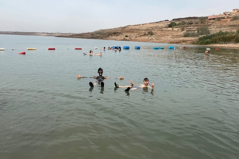 Jordan dead sea with kids