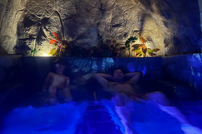Los Lagos Hotel La Fortuna evening swim