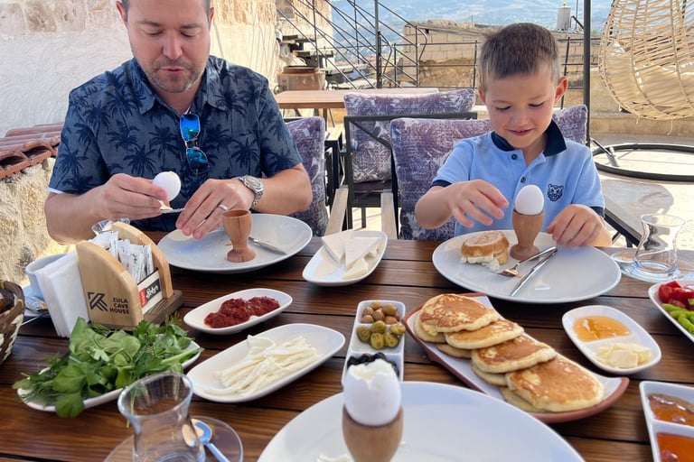 breakfast at zula cave hotel cappadocia
