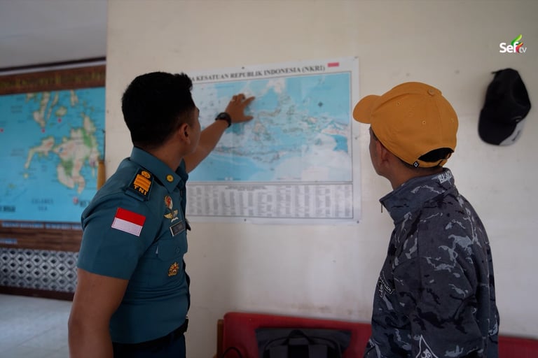 Indonesian navy based on Philippines