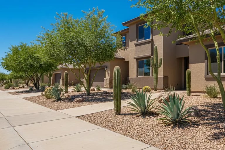 residential concrete sidewalk and front walkway in Buckeye, Arizona