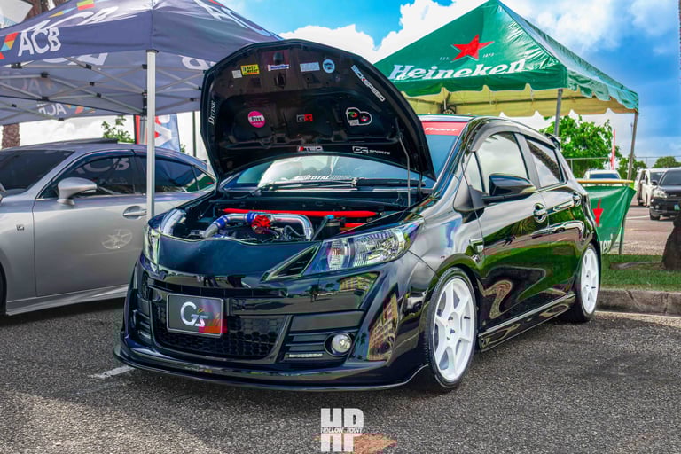 black supercharged vitz gs