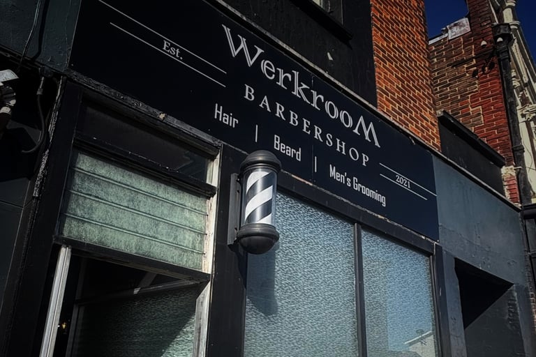 Werkroom Barbershop outside | Proudly Recognised as One of the Best Barbers in Portsmouth