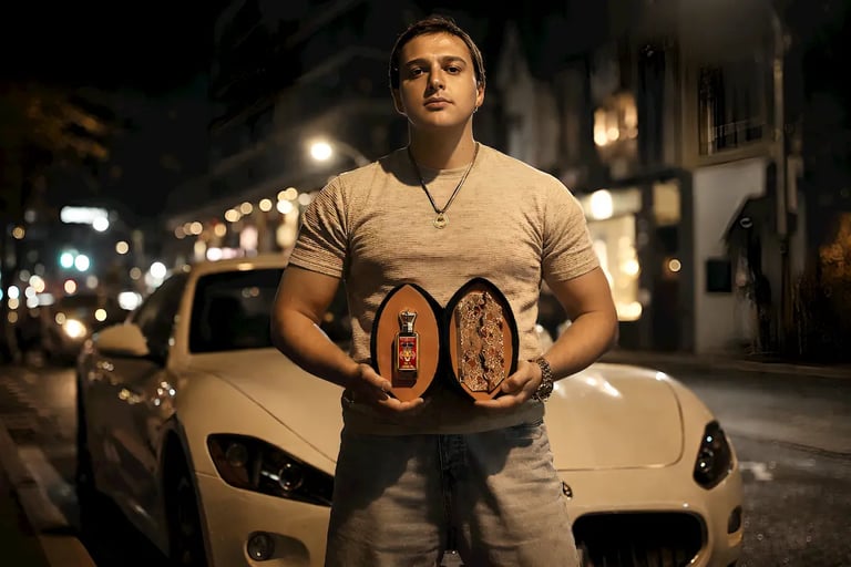 Luxury lifestyle REYAMUR brand with sports car Toronto