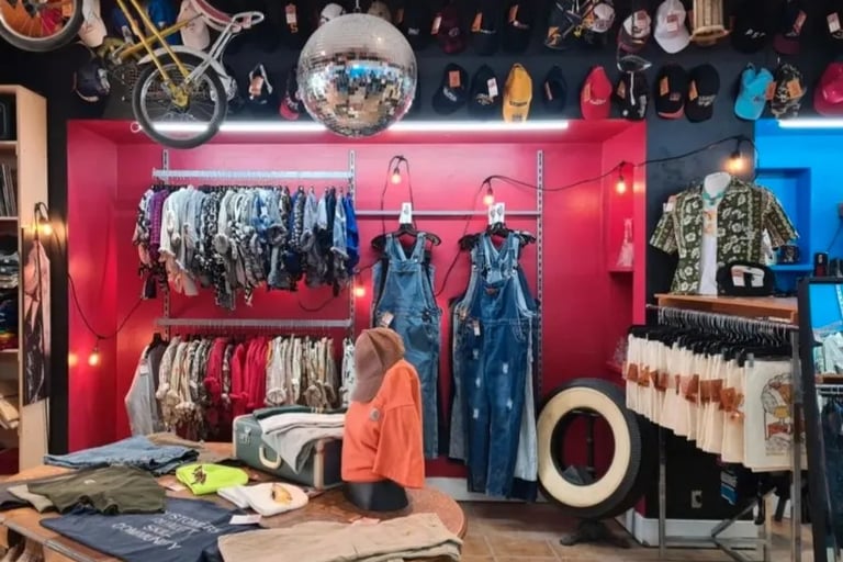 Friperie vintage dépôt-vente vêtements rétro et accessoires mode L'Entrepôtes