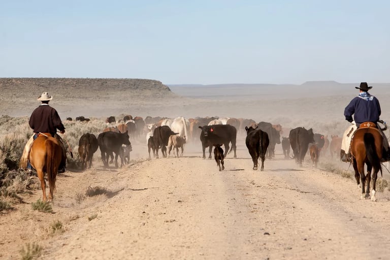 a cattle drive