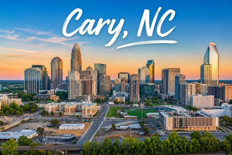 Cary city NC auto glass repair work