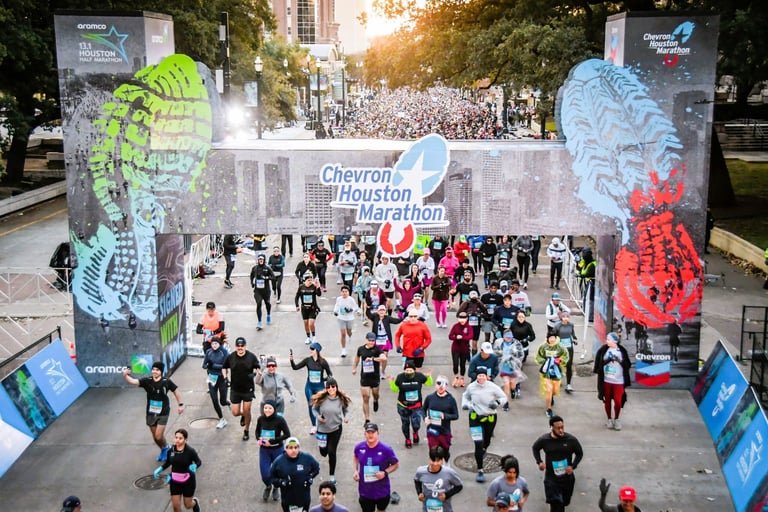 Houston Marathon Starting line