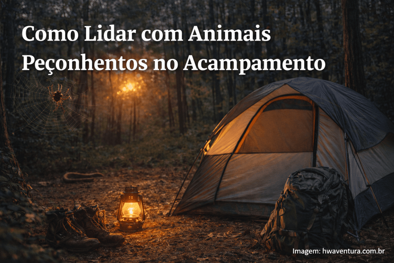 Como Lidar com Animais Peçonhentos e Insetos no Acampamento