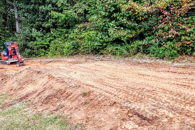Building pad for single carport