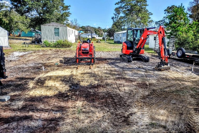 Building pad for metal building