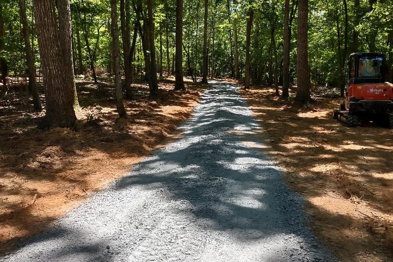 New driveway installation