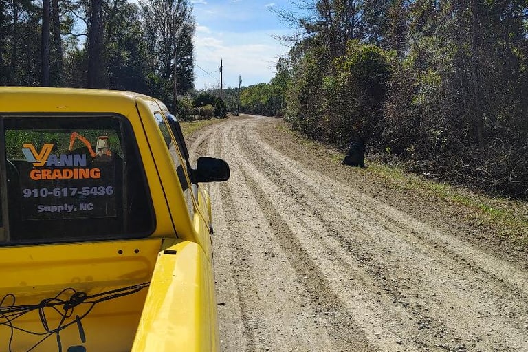 Dirt road repair