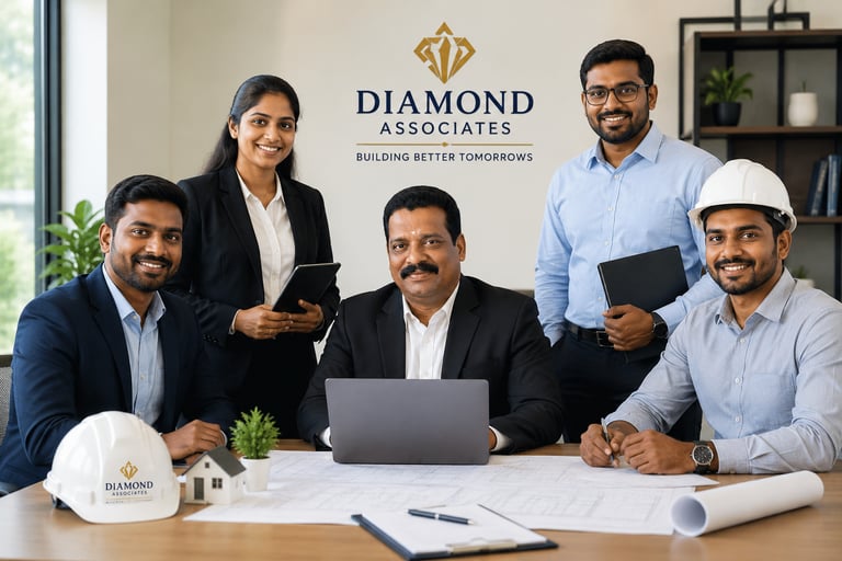 team of real estate professionals in diamond associates madurai