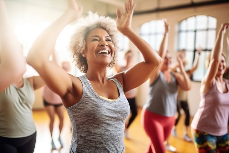 Latin line mix group dance class in Madison NJ at Secret Ballroom