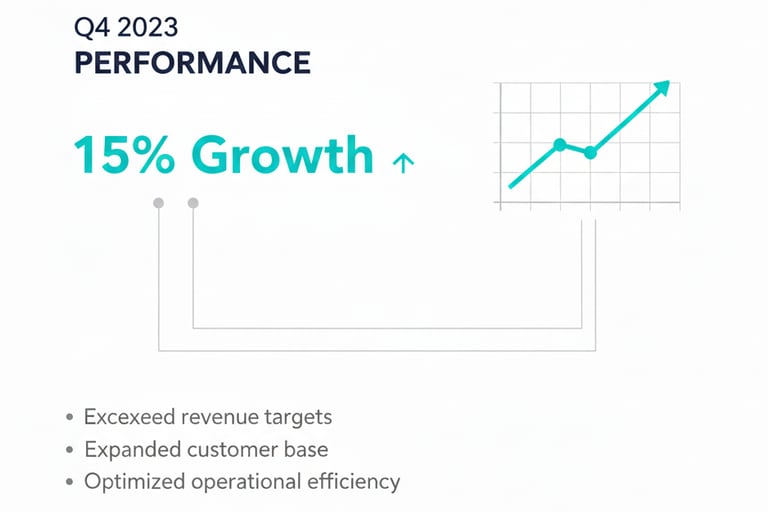 Example slide demonstrating visual priority with a clear entry point, navigation path, and exit poin