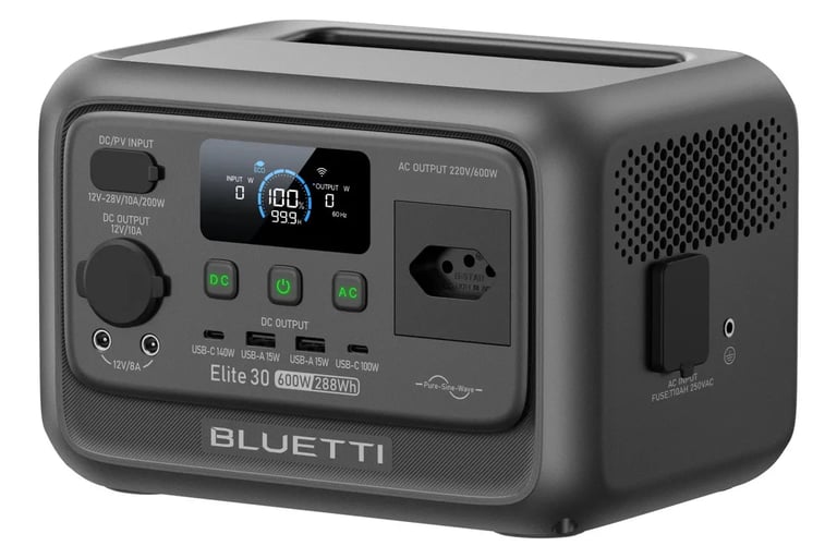 Bluetti Elite 30 V2 600w 288wh 127v Estação Energia Portátil