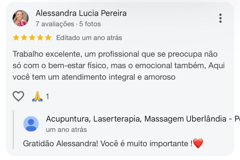 Avaliação Google Pedro Gomes