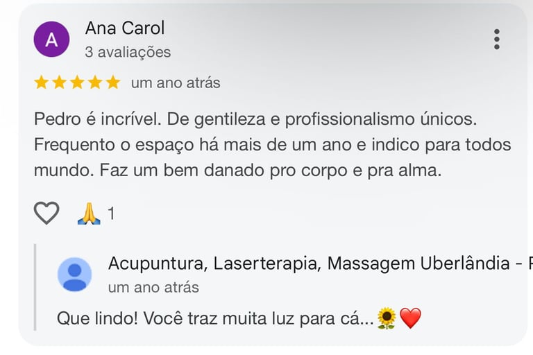 Avaliação google pedro gomes