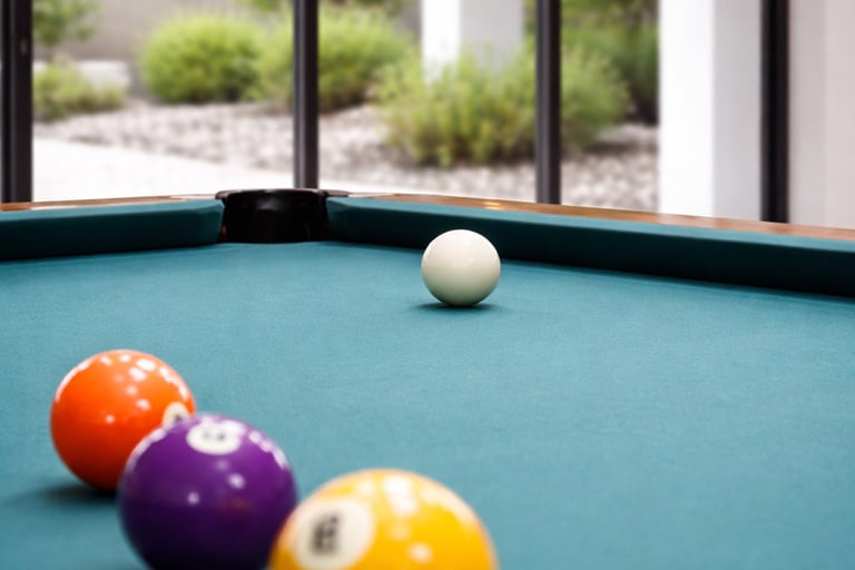In addition to the SPA zone, there is also a game room with a pool table and darts – this area adds