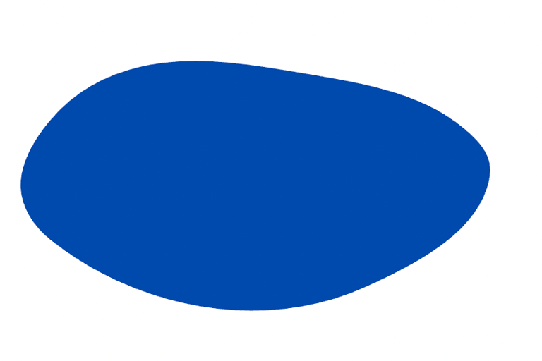 Bulle bleue avec mention écrite "Finance"