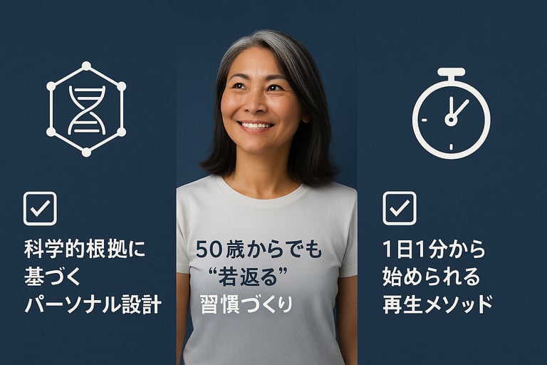 アンチエイジング / 筋肉増量 / コーチング / 50代 健康 / 若返り