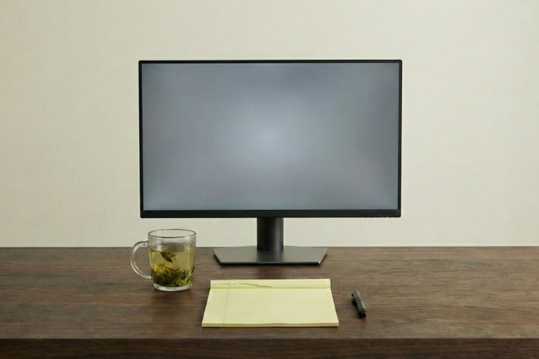 Initial blank workspace representing the starting point of MagVin Desk v0 before any systems or data