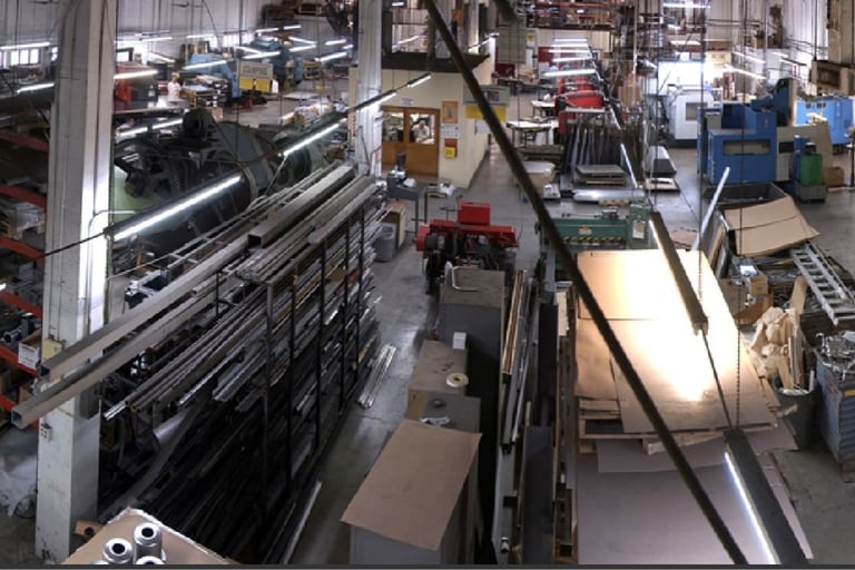 stainless steel cabinet manufacturing facility in USA