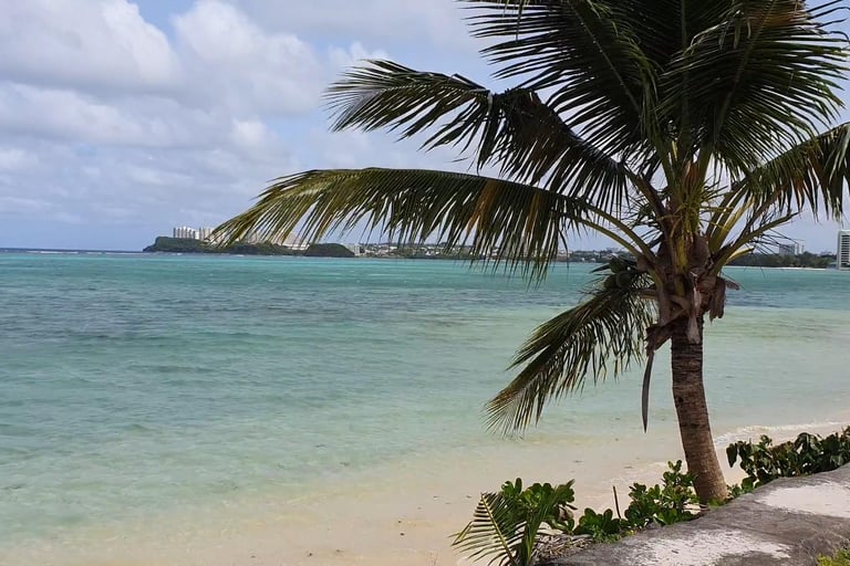 A typical beach in Guam