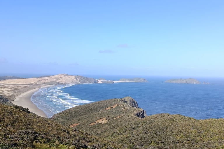 Giant Sand dunes de nueva zelanda desde Cape Reinga