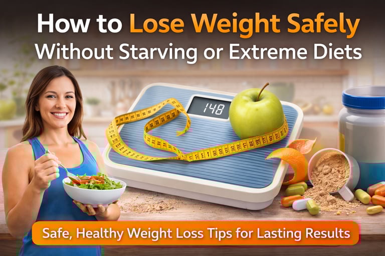 How to Lose Weight Safely Without Starving or Extreme Diets