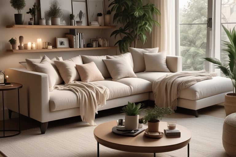 Bright living room with modern inventory