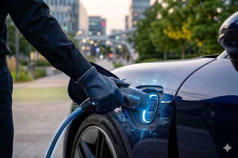 (Électrique) - recharge-borne-rapide-vehicule-electrique
