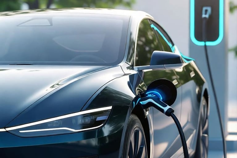 Livraison et recharge d'une voiture électrique d'occasion par un convoyeur Convoi-RM