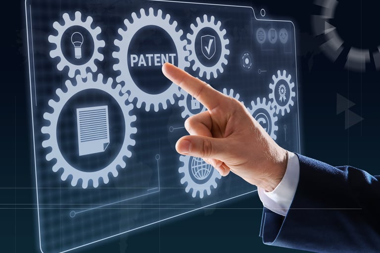 Inventor searching patent databases to identify prior art and similar inventions