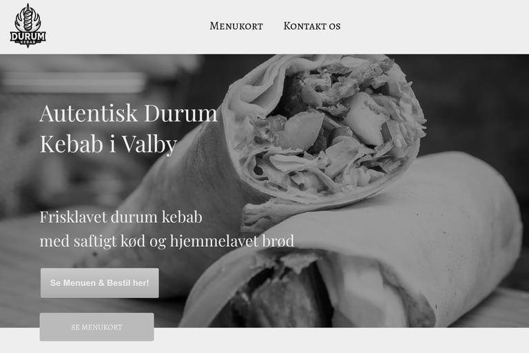 Modern Durum Kebab website built with Hostinger Website Builder
