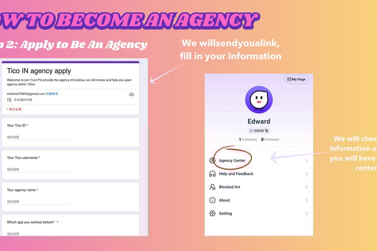 Lumo apps agency joining procedure step by step