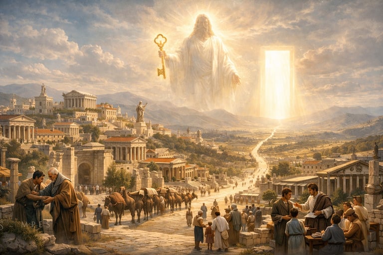 AI-generated graphic of the church of Philadelphia