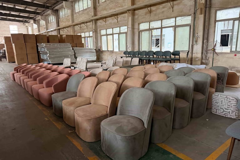 China furniture sourcing trip — hotel FF&E factory visit Foshan Guangdong